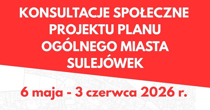 aktualność: Konsultacje społeczne projektu planu ogólnego Miasta Sulejówek