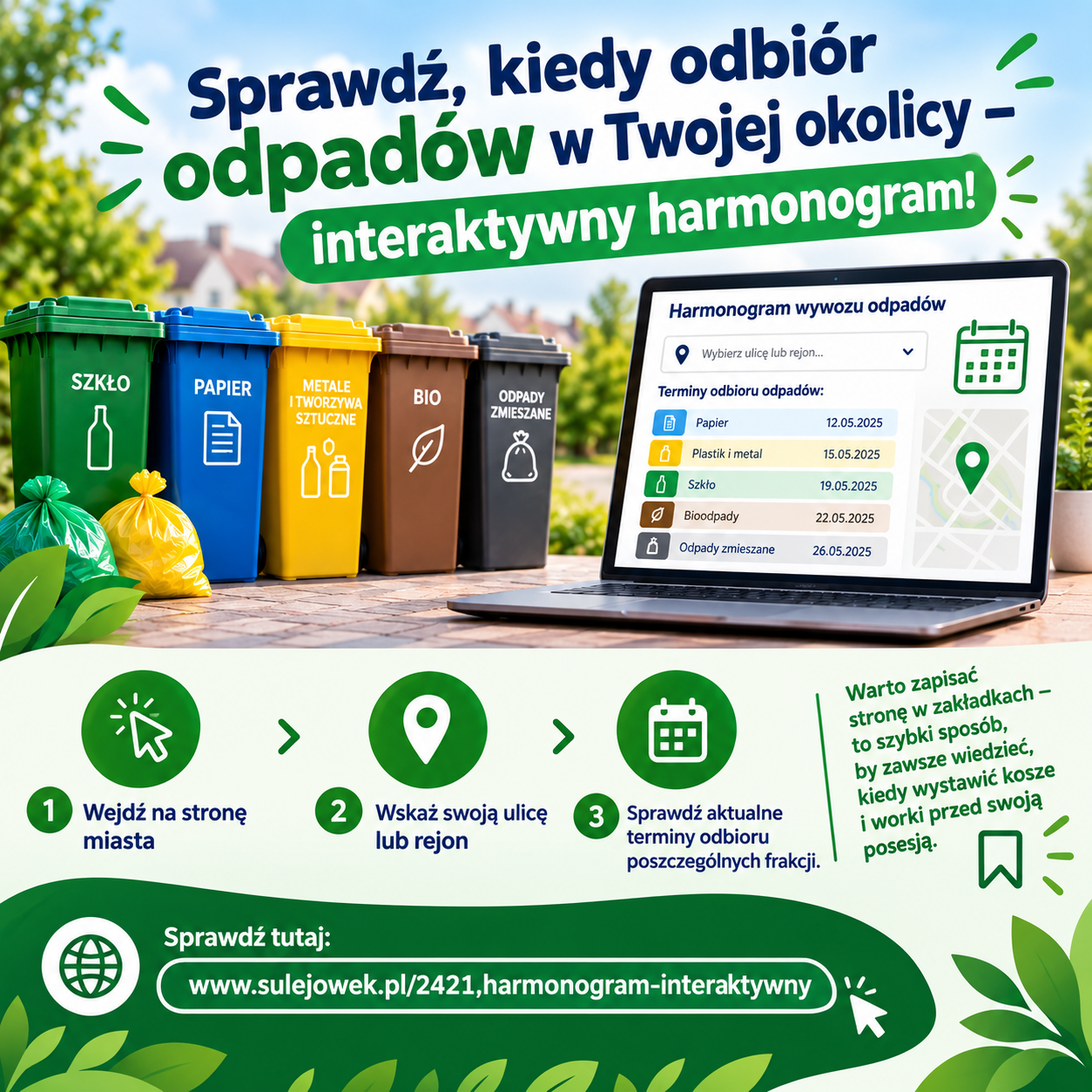 aktualność: Sprawdź, kiedy odbiór odpadów w Twojej okolicy – interaktywny harmonogram!