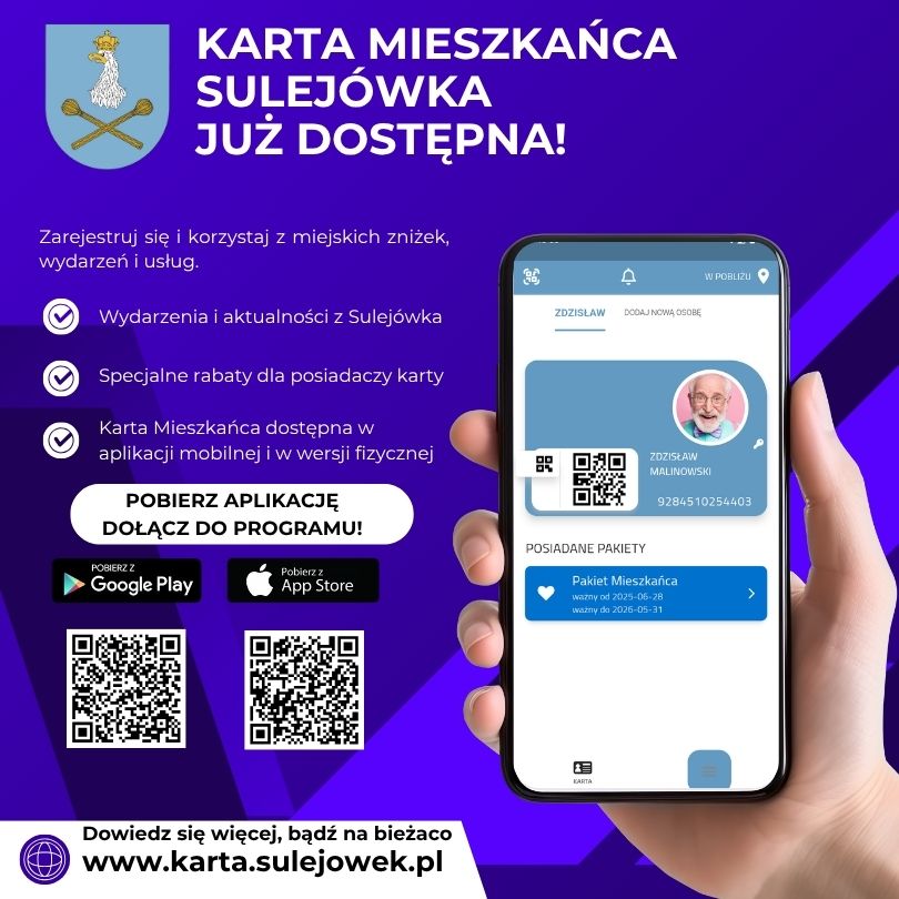 aktualność: Pobierz aplikację i korzystaj z Karty Mieszkańca!